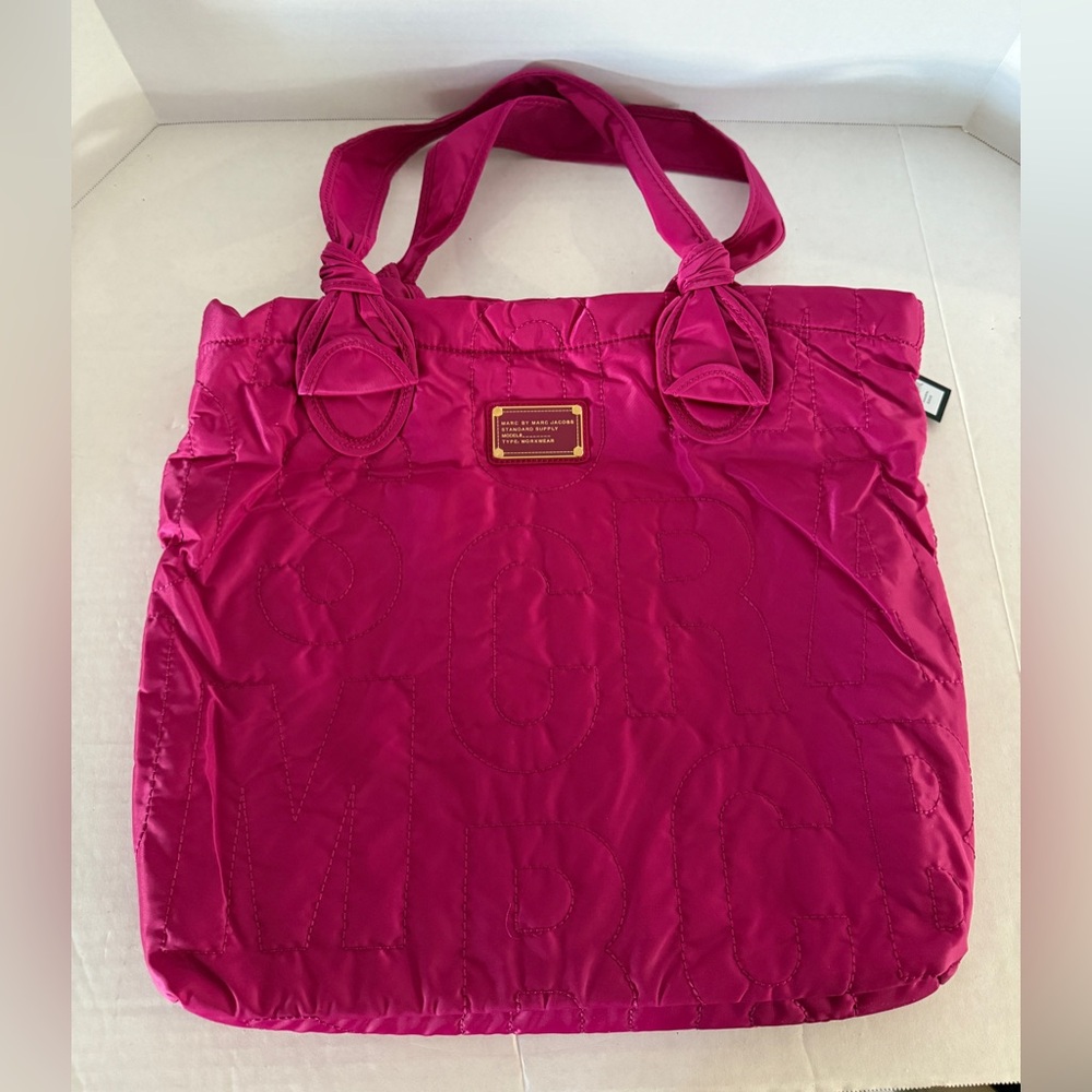 NWT Marc By Marc Jacobs Nylon Tote Magenta (computer/tablet pocket)